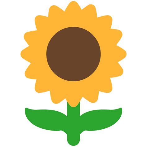 Sunflower Emoji Clipart Free Download Transparent Png Creazilla