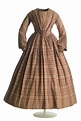 Dress, 1840's. | Vestido de historia, Vestidos de tarde, Ropa pionera