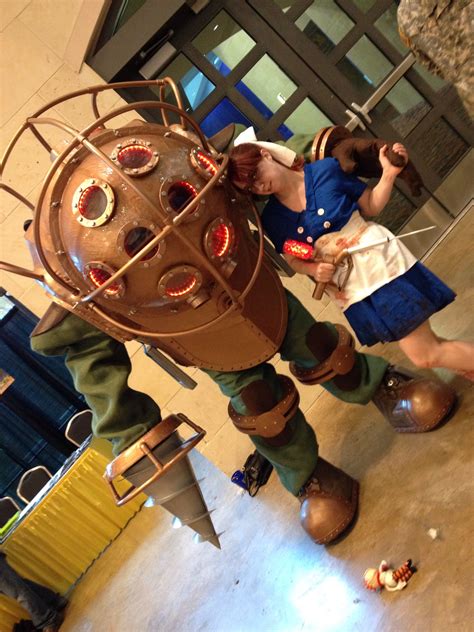 amazing bioshock big daddy and little sister cosplay little sister cosplay bioshock big