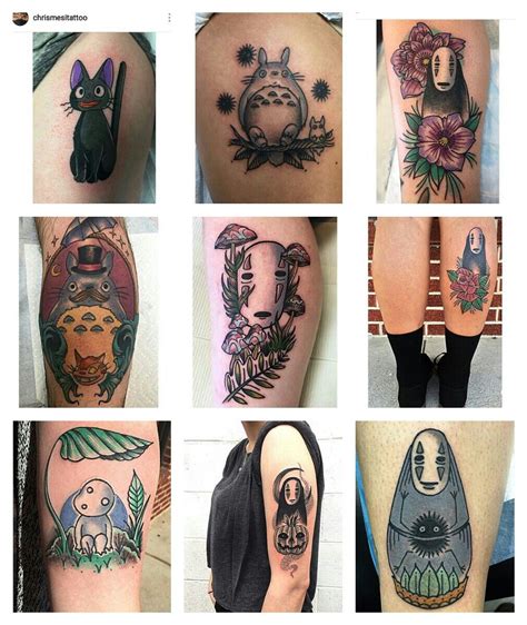Studio Ghibli Tattoos By Chrismesitattoo Tattoos Leg Tattoos Body Art Tattoos