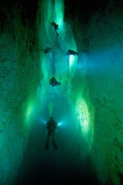 Bahamas Caves National Geographic Magazine Underwater Caves Water