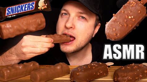 Asmr Ice Cream Magnum Salted Caramel Snickers Mukbang No Talking