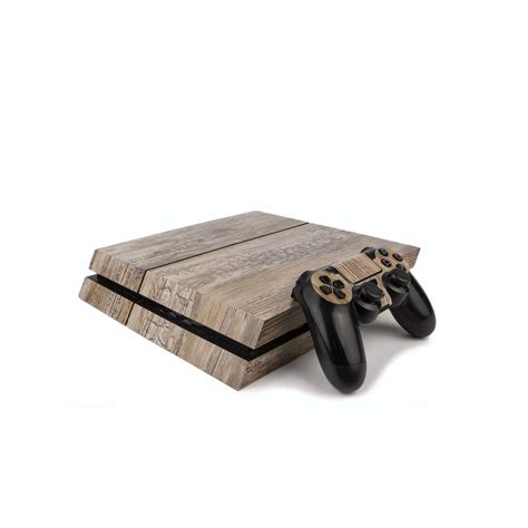 Premium Ps4 Playstation 4 Wood Effect Vinyl Wrap Skin Cover For Ps4