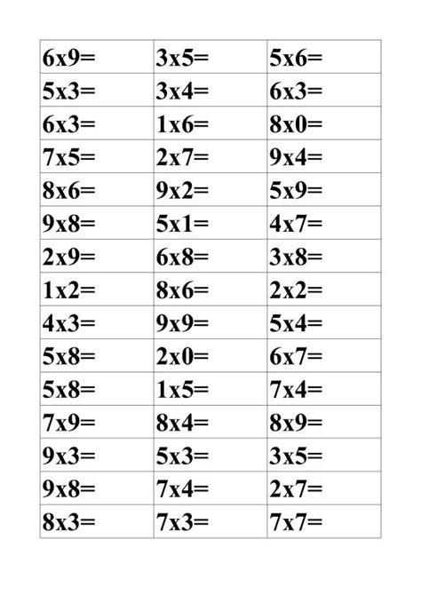 Some of the worksheets displayed are work grade 1 french, present tense 1, french numbers work, french numbers work, french wordsearches, nouns, microsoft word, les animaux de la ferme. Free Printable Maths Worksheets Ks2 Multiplication in 2020 ...