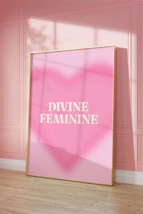 Divine Feminine Wall Art Divine Feminine Poster Love Wall Decor For