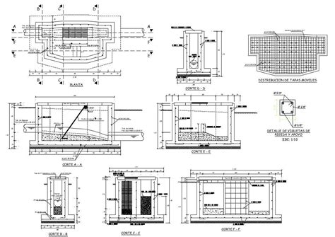 Free Download Rcc Water Tank Design With Plan And Sections Autocad File