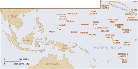 Pacific Islands Map