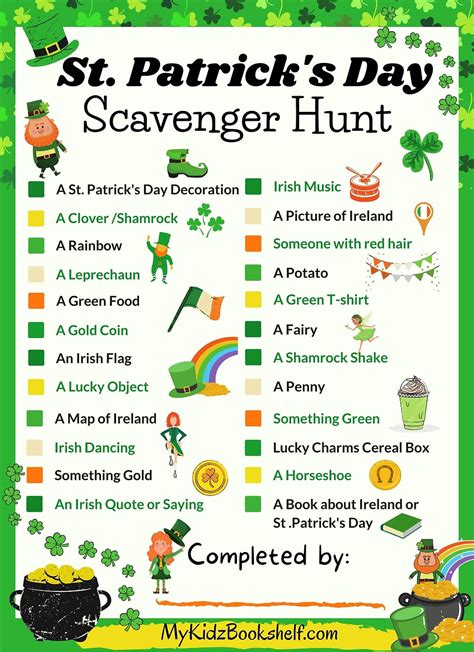 St Patrick S Day Scavenger Hunt A Fun And Free Printable