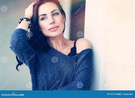 Thoughtful Sensitive Woman Stock Photo Image Of Girl 137115588