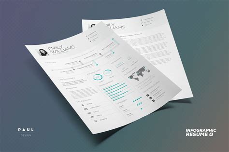 Free Infographic Resume Cv Template In Indesign Word And Pdf Format
