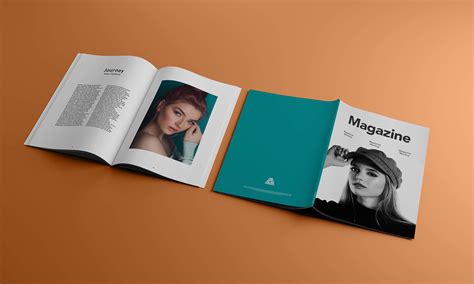 Free A4 Title And Inner Pages Magazine Mockup Psd Good Mockups