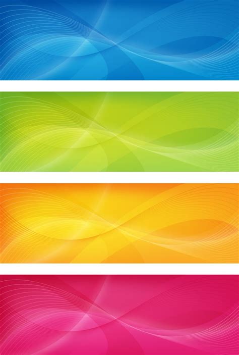 Colorful Banners Vector In 2022 Banner Vector Banner Design Web
