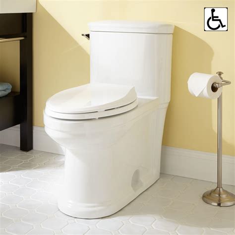 From turning space to clearance around toilets and showers, there are many practical considerations that need to. Ada Compliant One Piece Toilet | Signaturehardware.com