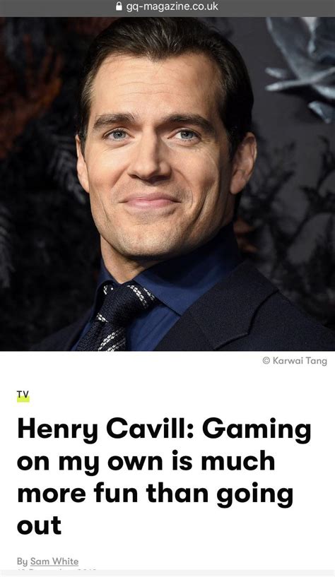 Ah A Man Of Culture Gamer Henry Cavill Know Your Meme