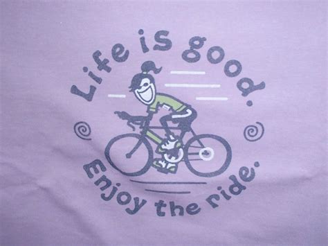 Lifeisgood Enjoy The Ride Cycling Life Is Good Riding Enjoyment