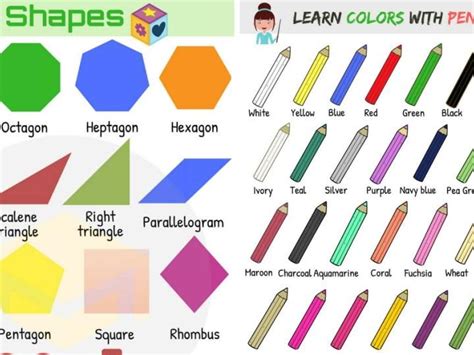 2d Shapes Vocabulary In English Eslbuzz Learning English Learn Images