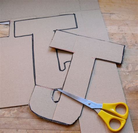 One of my favorite ways to use it is in a banner. 21 DIY Cardboard Letters | Guide Patterns