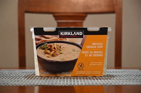 Costco Kirkland Signature Broccoli Cheddar Soup Review Costcuisine