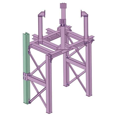 Structural Design Of A Platform Supporting Pipe And Denox Catalyst