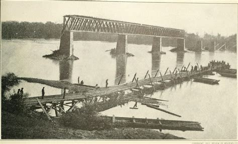 1863 Railroad Bridge Over The Tennessee River At Bridgeport Al