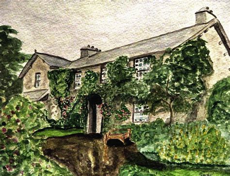 Hill Top Farm Home Of Beatrix Potter Painting By Angela Davies Fine