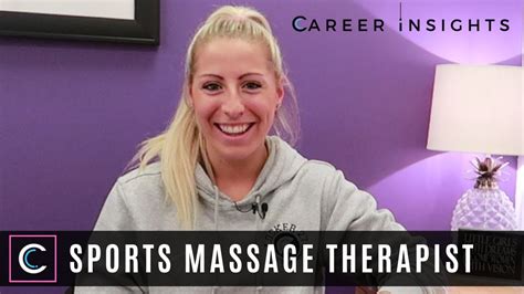 sports massage therapist career insights careers in sport and healthcare youtube