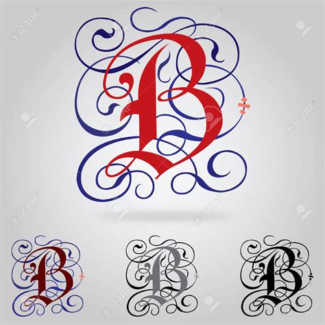 Stock Vector Gothic Fonts Lettering Fonts Lettering