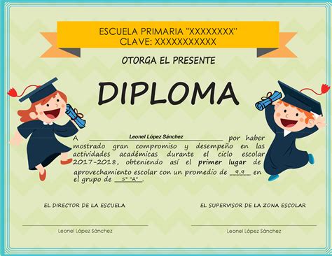 Diplomas Para Editar Primaria Diplomas De Honor Al Mérito A Mi