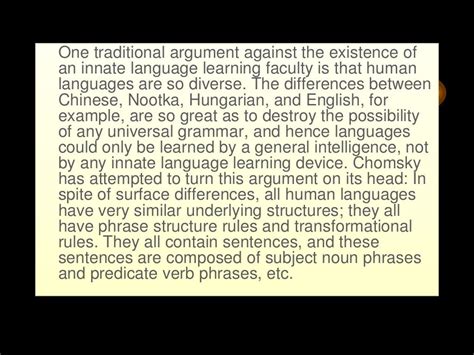 Transformational Grammar By Noam Chomsky