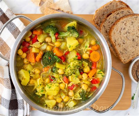 Hearty And Fresh Chickpea Broccoli Soup Wellnessdove