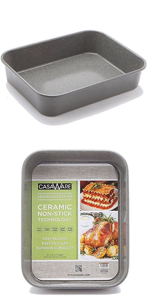 Casaware Ceramic Coated Nonstick Lasagnaroaster Pan 13 X 10 X 3 Inch