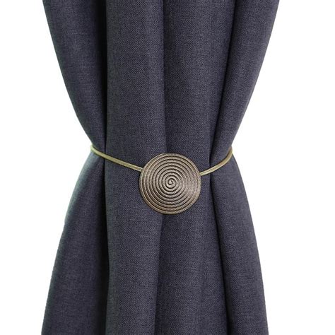 Magnetic Circling Style Metal Curtain Tieback Modern Style Etsy