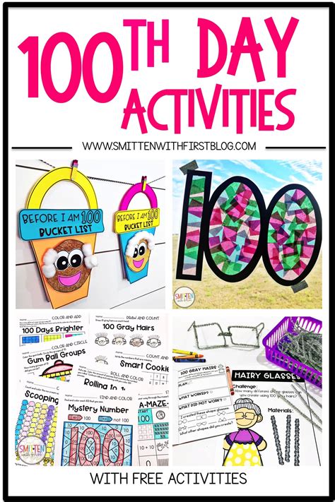 100th Day Activities For Kindergarten 1st Grade And 2nd Grade