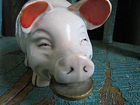 Cute Vintage Made In Japan 1950s Piggy Bank Pig Etsy Piggy Bank