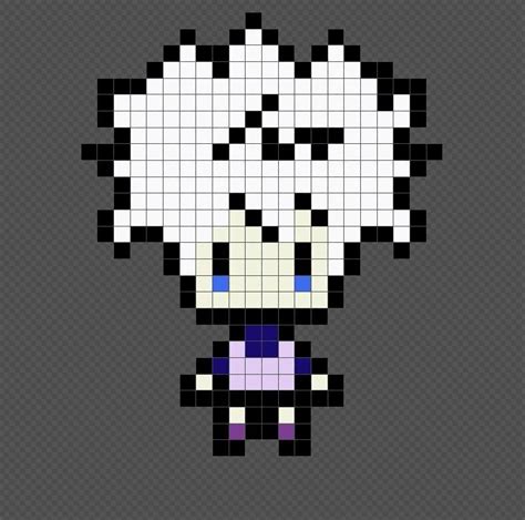 Killua Hunter X Hunter Anime Pixel Art Patterns Pixel Art Pattern