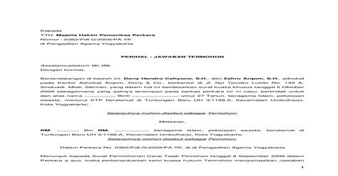 Pada hari jumat, 14 oktober 2016 (empat belas oktober tahun dua ribu enam belas), di kota medan, provinsi sumatera utara (sumut), para pihak telah sepakat untuk mem buat surat perjanjian perceraian dari dan antara : Contoh Surat Perjanjian Talak Cerai - Borang Cerai Secara Baik : Yha, sebaiknya dalam mengurus ...