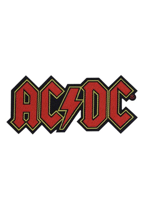 Ac dc logo, ac/dc acdc lane logo music graphic design, rock band, text, fictional character, angus young png. AC/DC - Logo Die Cut - Patch - Impericon.com UK