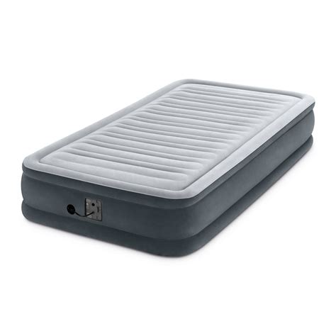 Intex Comfort Deluxe Dura Beam Plush Airbed Mattress With Built In Pump Twin