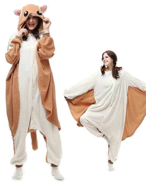 Flying Squirrel Kigurumi Onesie Pajamas Polar Fleece Animal Unisex