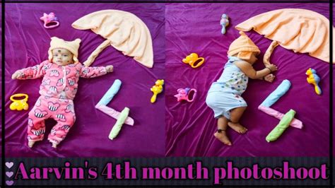 Baby Photoshoot Ideas Aarvins 4th Month Photoshoot Photoshoot