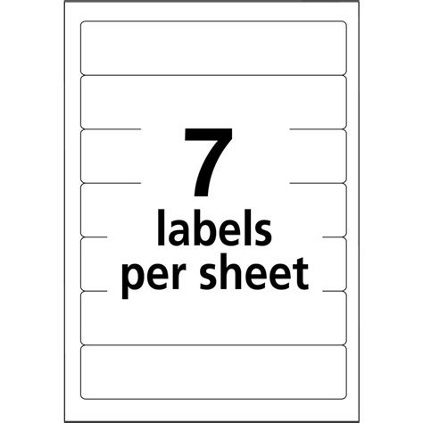 Avery® File Folder Labels Assorted 23 X 3 716 252 5215