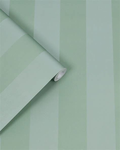 Lille Pearlescent Stripe Jade Green Wallpaper