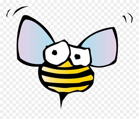 Funny Bee Clip Art Cartoon Bugs Png Download 18381