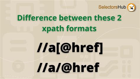 Xpath Concept What Is The Difference Between A Href And A Href