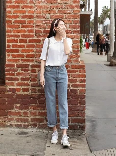 Beautiful And Adorable Korean Spring Outfits Casual Wear School