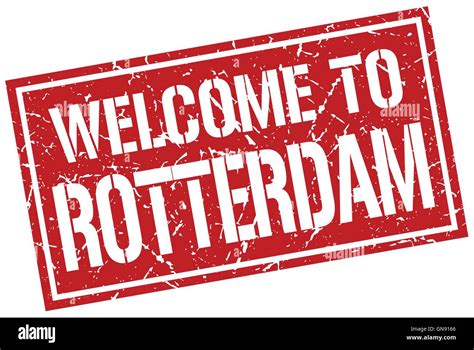 Welcome To Rotterdam Stamp Stock Vector Image And Art Alamy