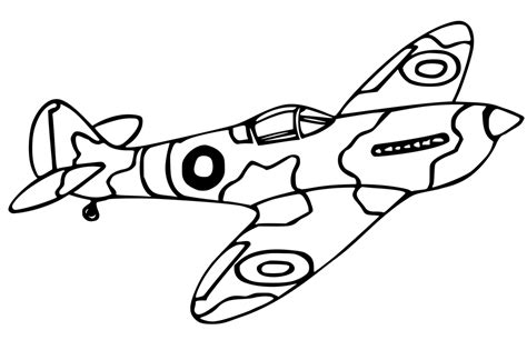 The coloring book met my expectations by providing very realistic coloring pages of ww2 fighters apparently based on actual planes. Simple Airplane Coloring Pages - GetColoringPages.com