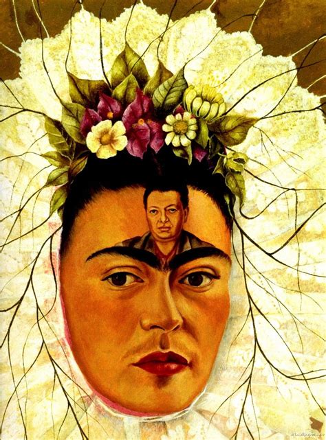 Self Portrait As A Tehuana Detail By Frida Kahlo Frida Kahlo Paintings Artist
