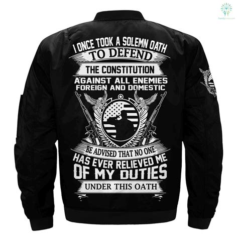 I Once Took A Solemn Oath To Defend The Constitution Against All Enemies Over Print Jacket