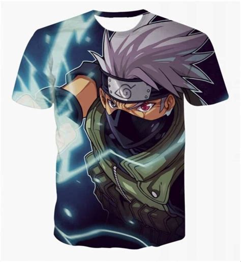Naruto Kakashi Hatake Cool 3d Flash Full Print T Shirt